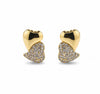 Double Heart Stud Earring