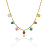 Multicolour Circle Crystal Necklace