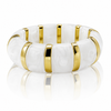 Resin Tube Stretchable Bracelet- White