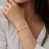 Gold Matrix Bangle