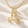 Studded Star Charm Necklace