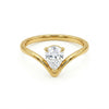 Teardrop Crystal V ring