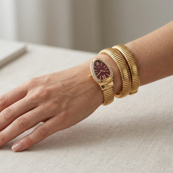 Red Dial Serpent Watch