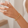 Orlena Zirconia Sparkling Disc Bracelet