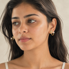 Pearl Flower Cuff Earrings