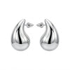 Silver Chunky Drop Earrings