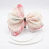Tie Dye Lace Bow Clips