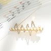 Stardust Rhythm Rhinestone Hair Clip hair barrette worn on model – styled for women