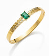 Emerald Greek Key Bangle