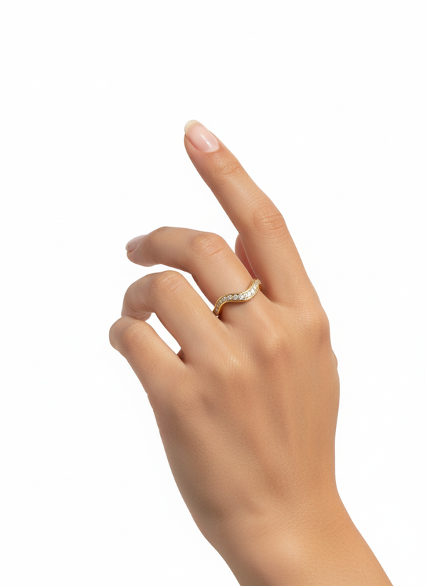 KAHVI 14K GOLD PLATED RING