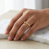 Snaketwined Curve Ring