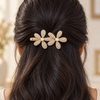 Crystal Studded Flower Clip