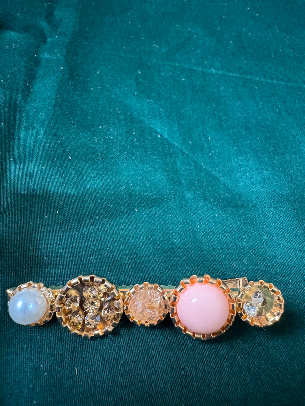 Pastel Mosaic Hair Clip Set – full product view on plain background