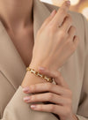 Link Stud Luxe Bangle