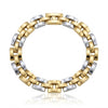 Dual Tone Verc Men's Bracelet