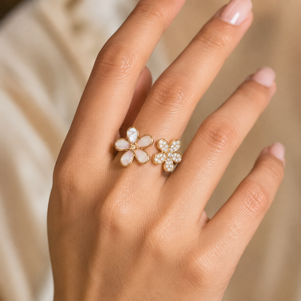 Studded Bloom Ring