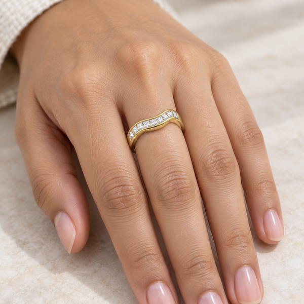 Studded Curve Ring