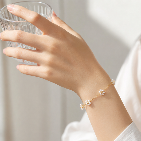 Pearl Flower Bracelet