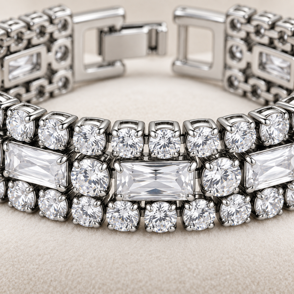 Multilayer Lumere Nene Bracelet Silver