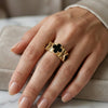 Clover stud Ring