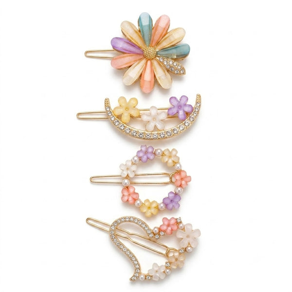 Bella Floral Hairclips hair clip – alternate angle