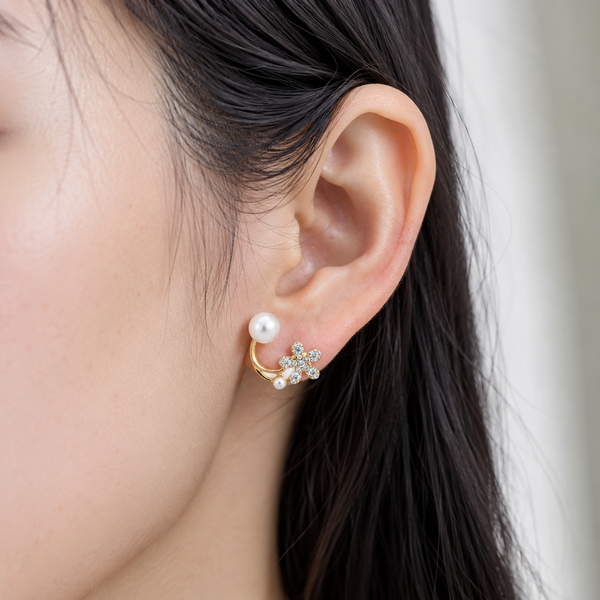Glass Flower Earrings