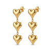 Multi Heart Drop Earring