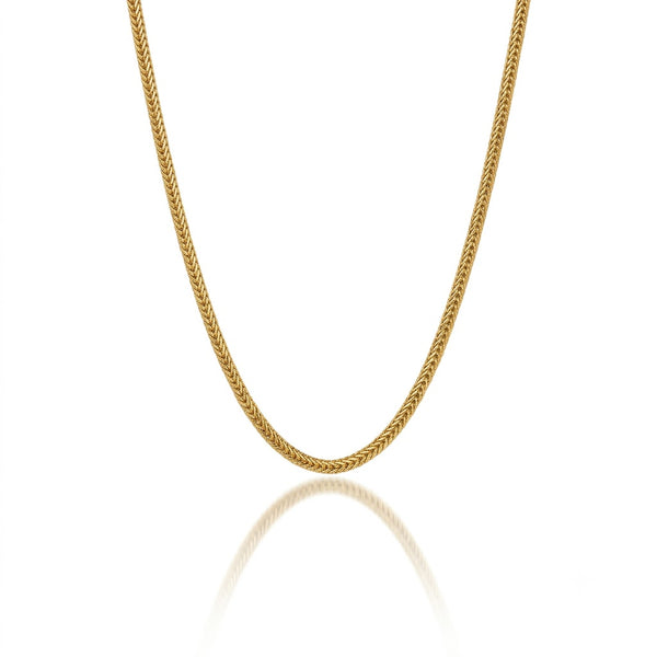 Wheat Plain Gold Chain