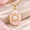 Pink Pearl Picture Pendent