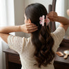Hawaiian Flower Claw Clip hair claw clip shown with Fix My Hairs gift packaging