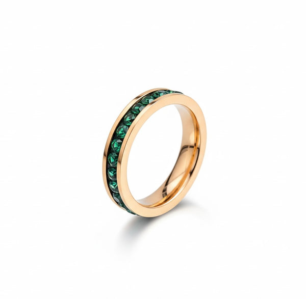 Green Slimline Ring