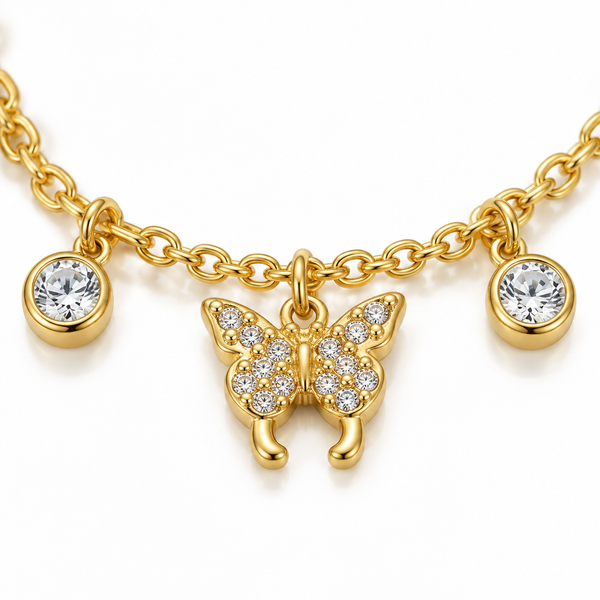 Butterfly Charm Anklet