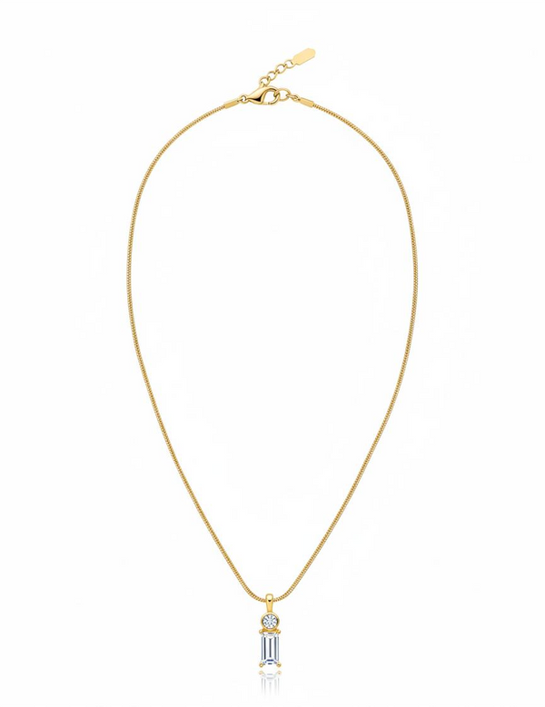 Emerald-cut Pendant Necklace