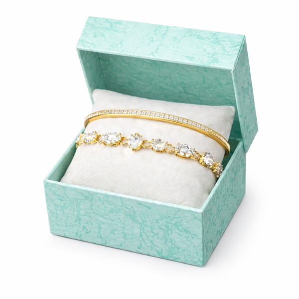 Sleekline Crystal Bracelet Stack