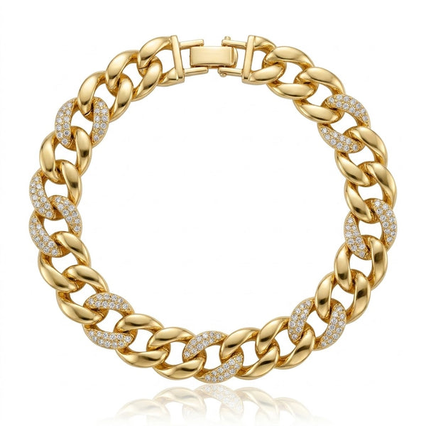Luxe Studded Chain Bracelet