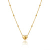 Gold Heart Ball chain Necklace