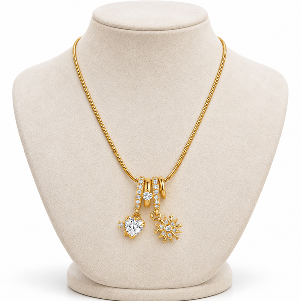Solitaire Charm Necklace