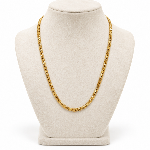Wheat Plain Gold Chain