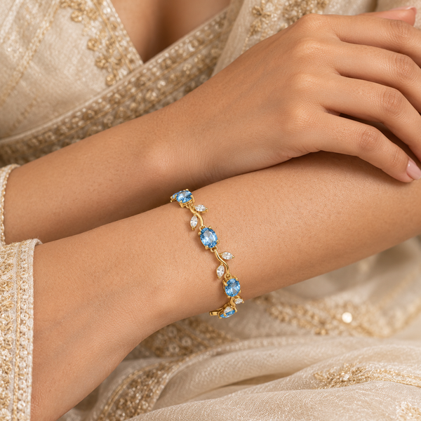Sea Blue Tulip Bracelet