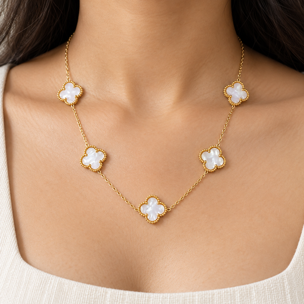 White Clover Necklace