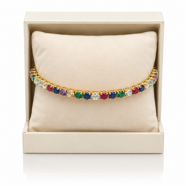 Multicolour Tennis Bracelet