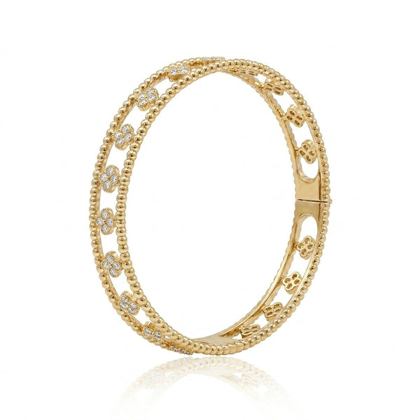 Cz Clover Motifs Stones Bracelet