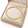 Twisted Wiper Chain Minimal Bracelet