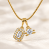 Crystal Solitaire Necklace