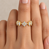 Zircon Flower Ring