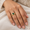 Emerald Pear Cut Ring