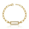 Gold-Tone Plated Link Bracelet