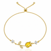 Yellow Tulip Bracelet - Adjustable