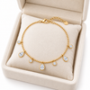 Teardrop Beaded Chain Bracelet