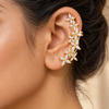 Flower Cluster Ear Cuff